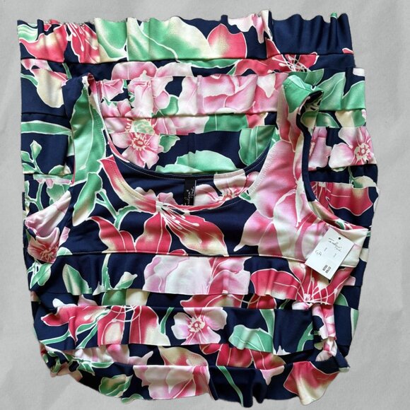 Fashque Studio Sleeveless Dress Tiered Ruffle Pullover Size: Large - Picture 6 of 7